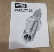 RCBS Reloading Die Instructions Manual (b) 