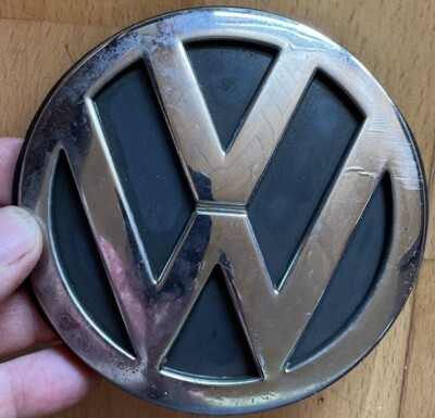 Org. VW Logo Zeichen Wappen Emblem Heckklappe Hinten 1J6853630 A/B Schriftzug