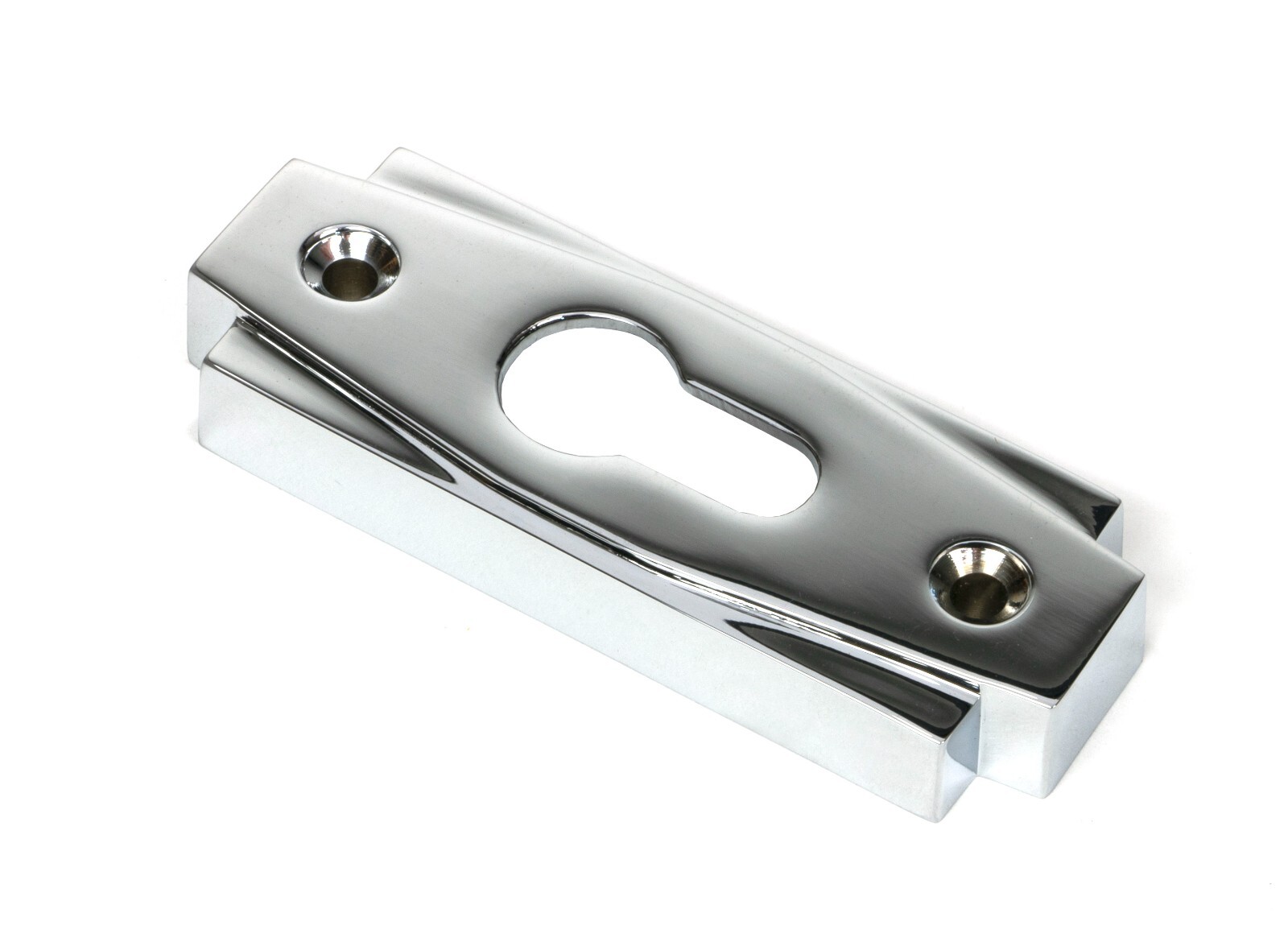 From The Anvil 51200 Polished Chrome Art Deco Euro Escutcheon