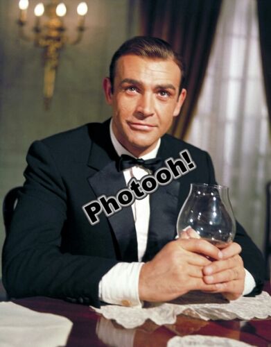 Sean Connery Goldfinger In Color REPRINT RP #9074 - Picture 1 of 1