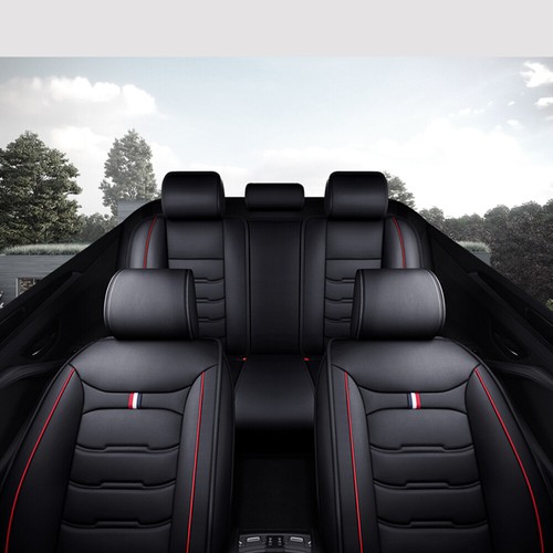 For Ford F-150 Crew Cab 4-Door 2009-2023 Car Seat Covers 5-Seats Luxury Leather - Picture 6 of 12