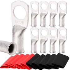 TKDMR 10pcs 6 Awg-3/8" Ring Marine Grade Copper Wire 6 Awg - 3/8" (M10) 