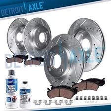 10pc Front Rear Drilled Brake Rotors Brake Pads Kit for MX-5 Miata 124 Spider