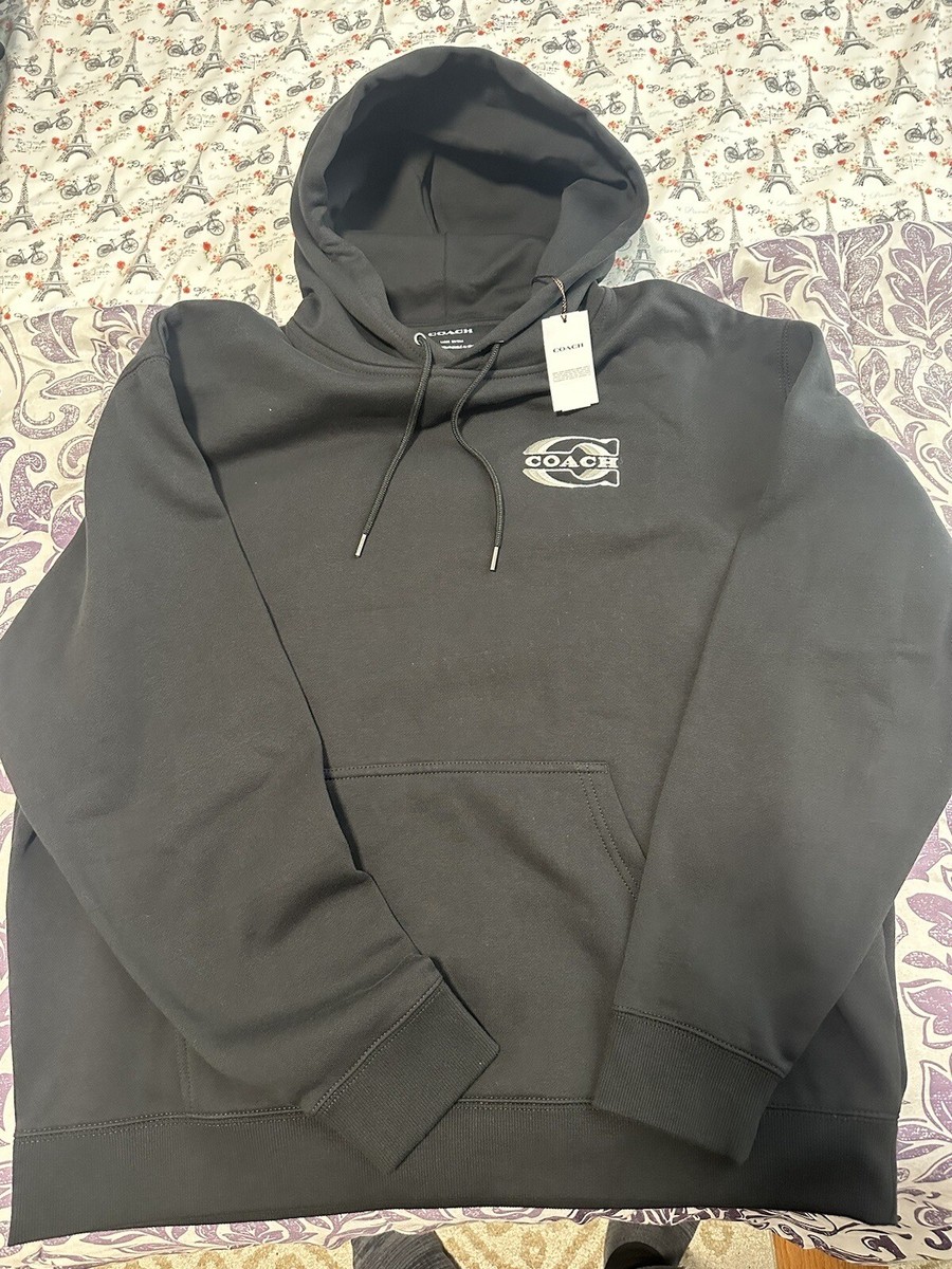 Coach Men's Black Gradient Signature Hoodie (CE334) Size
