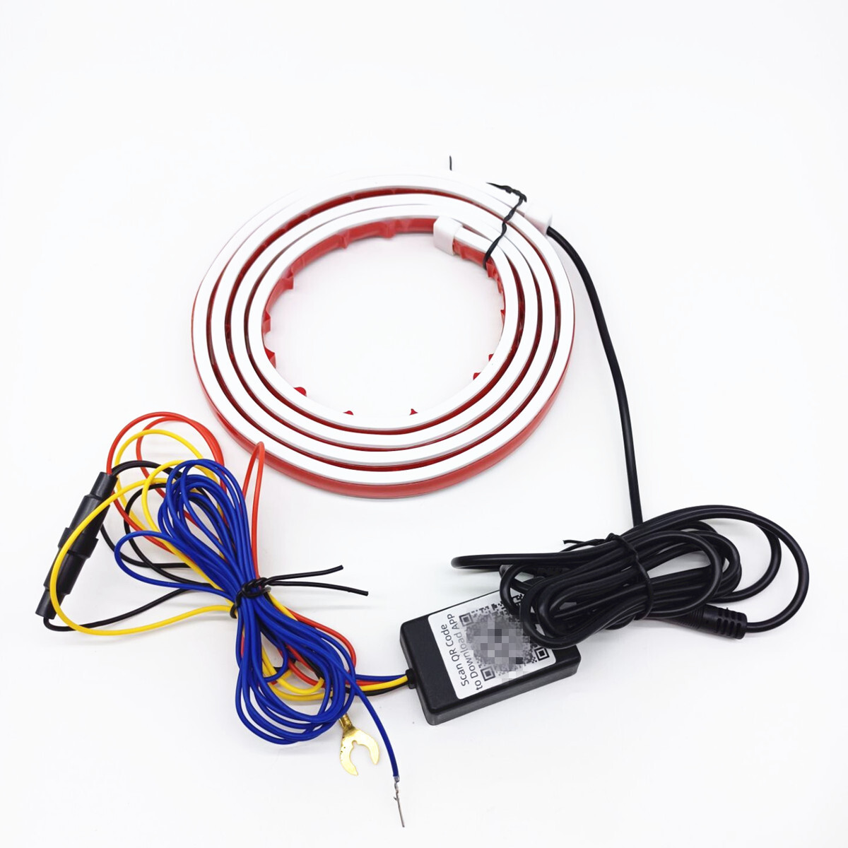 LED RGB Car DRL Hood Light Strip Engine Daytime Running Light Remote APP Control
