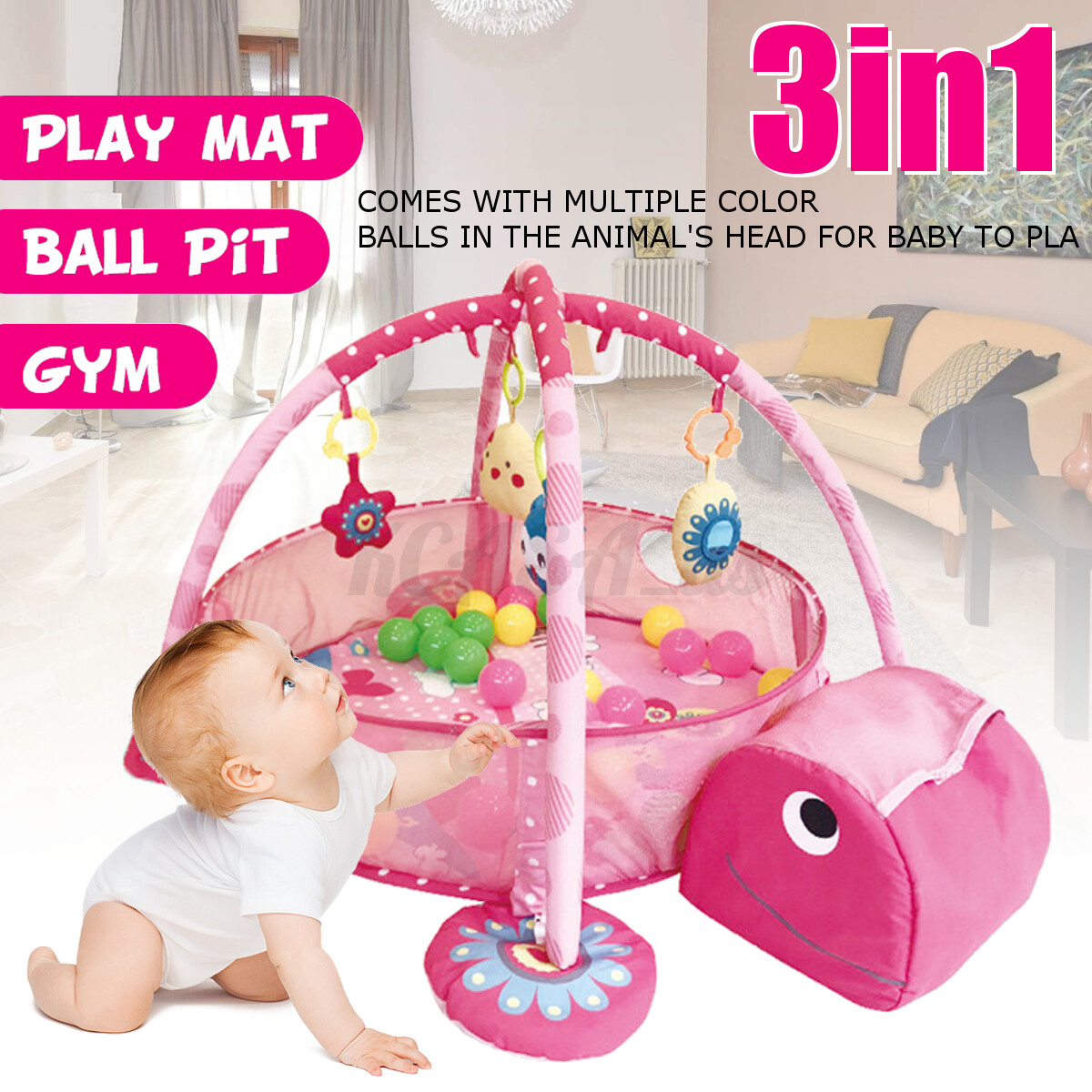 turtle baby gym 3 in 1