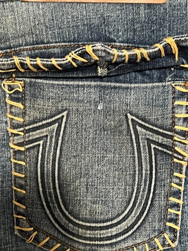 True Religion Jeans Size 30 Made in China Blue Bootcut Sammy Low Rise Denim - Picture 6 of 9