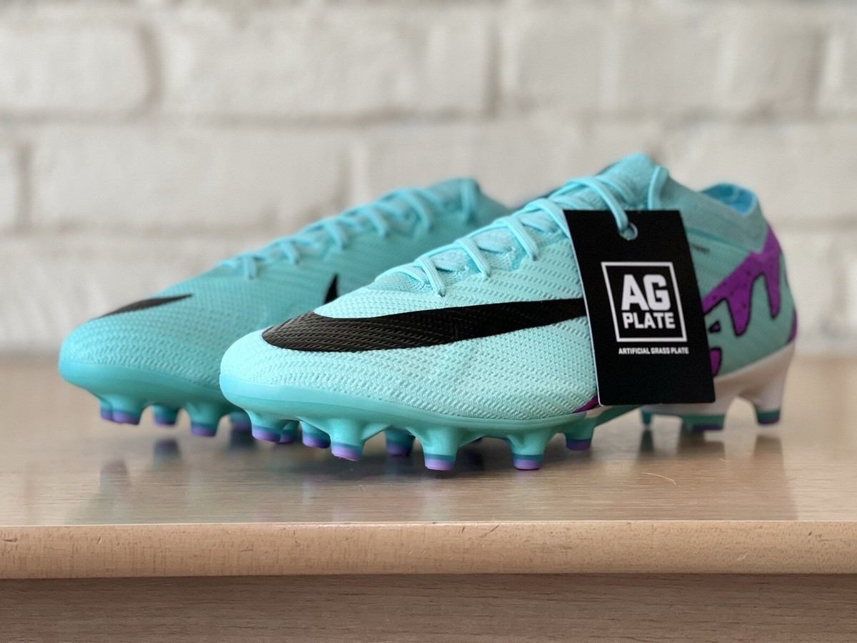 Nike Mercurial Vapor 15 Elite AG ACC Soccer Cleats Turquoise DJ5167-300 Men Size Nike Air Zoom Mercurial Vapor 15 Elite AG-PRO Peak Ready  main image 3