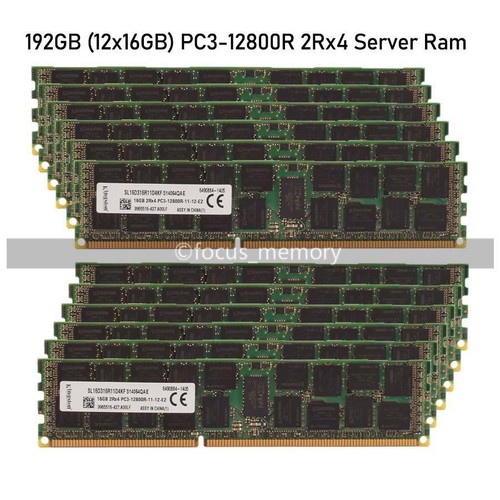 Kingston 16 GB 2Rx4 PC3-12800R Ram DDR3-1600MHz ECC REG RDIMM Server Memory 1.5V - Bild 8 von 16