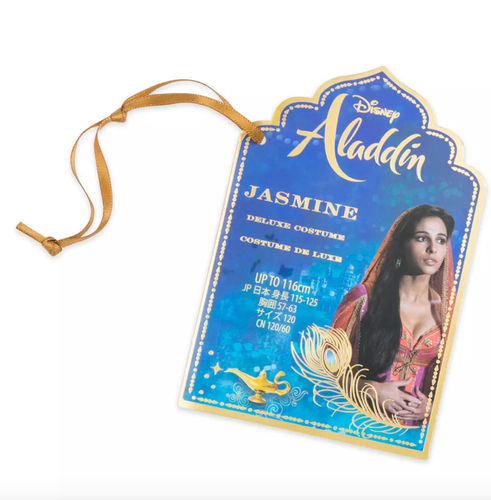 Jasmine Deluxe Live Action Costume Gown Disney Stores Size 3 Halloween MSRP $80 - Picture 7 of 7