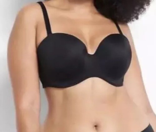 Lane Bryant Cacique Boost Multi Way Black Strapless Bra Size 44G NWT - Picture 3 of 8