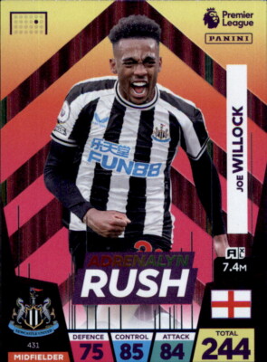 Panini Premier League 22/23 # 431 - Joe Willock - Adrenalyn Rush