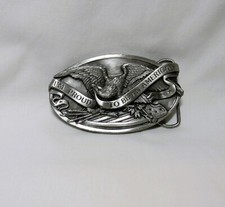 Vintage Proud To Be An American Belt Buckle
