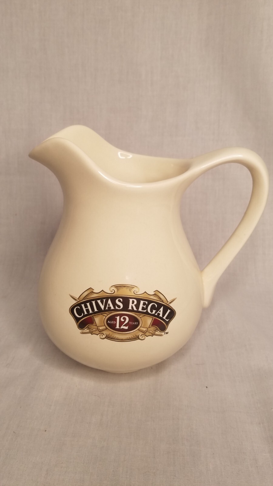 Genuine CHIVAS REGAL Aged 12 Years Pitcher Bar Scotch 7" Tall water planter