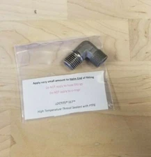 SeaStar Teleflex Elbow Fitting, 1/4 NPT to 3/8 Tube, Brass