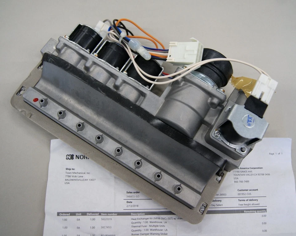 Calentador de agua sin tanque Noritz SKF7370 válvula de gas con placa 33 (JUEGO) NG modelos SH5949 Foto 4 de 4