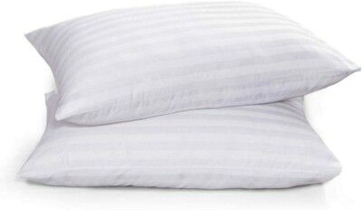 Extra abgelegte ägyptische Streifen Kissen 4er Pack Hotelqualität fest Deluxe Kissen