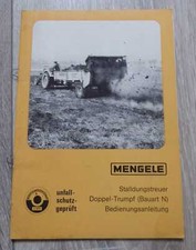 Mengele Stalldungstreuer Doppeltrumpf Bauart N Betriebsanleitung