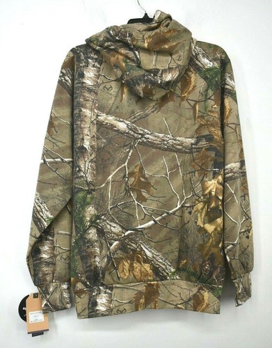 MV Sport Realtree Mens Drawstring Long Sleeve Casual Camo Hooded Sweatshirt S - Picture 2 of 12