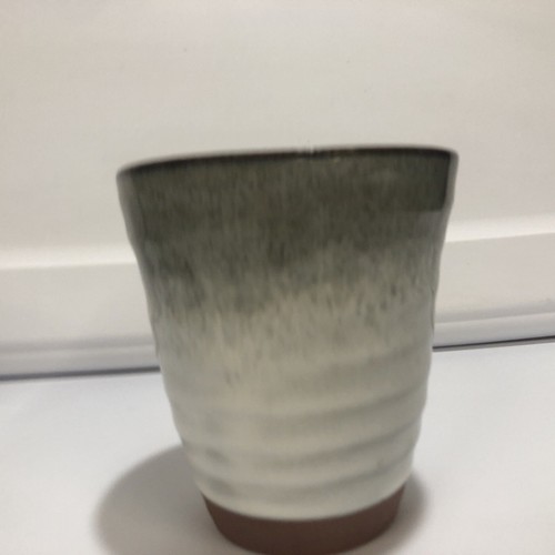 SANGO Stoneware Coffee Mug Gray White Terra Cotta Pattern 4.5x4" Tea Cocoa - Picture 4 of 6