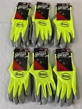 ^ Lot of 6 Boss Large Gray Latex Dipped Polye...