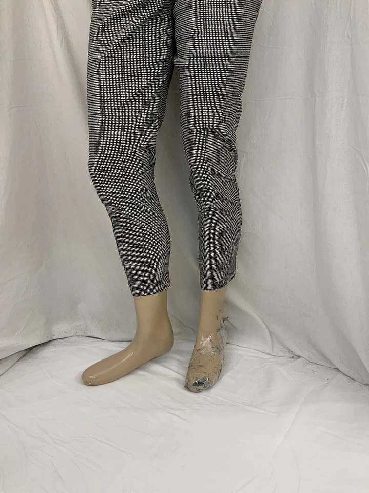 Investment Petites Pants Sz 12 Women Gray Check Nylon Rayon Mint YGI Q1-58 - Image 4 of 4