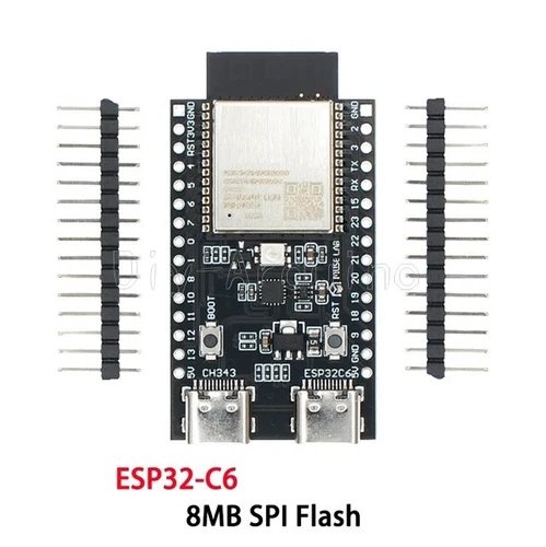 ESP32-C6 WiFi Bluetooth Development Board ESP32 Module Dual TYPE-C