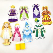 Melissa  Doug Magnetic Dress Up Doll Princess Elise  Wooden Clothing