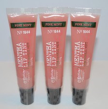 3 BATH  BODY WORKS LIPLICIOUS CO BIGELOW PINK MINT MENTHA LIP TINT SHINE GLOSS