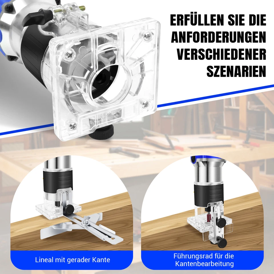 Oberfräse Kantenfräse Elektrische Handfräse Fräsmaschine 2000W Holz DIY Werkzeug - Bild 3 von 4