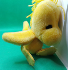 Woodstock 1972 Snoopy bird friend Peanuts plush chirps when shaken so cute