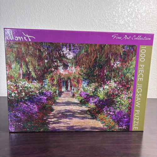 Monet Fine Art Collection 1000 Piece Jigsaw Puzzle Garden Path At Giverny - Picture 3 of 12