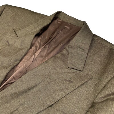 Canali Men's 100% Wool Double Breasted Blazer Brown   Italy   42R