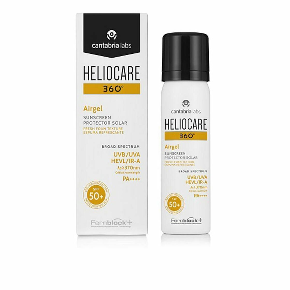 Protezione Solare Viso Heliocare Airgel Nero Spf 50 60 ml Fotoimmunoprotettor