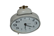 W. GERMANY by SOLAR  NAME -  ANTIQUE ,WIND UP ,ALARM - GREAT CONDITION CLOCK.