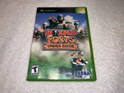 Worms Forts: Under Siege (Microsoft Xbox, 2005) Game Complete Excellent!