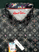 Robert Graham BUENA VISTA Black Kaleidoscope 198 XL NWT Classic Fit FREESHIP