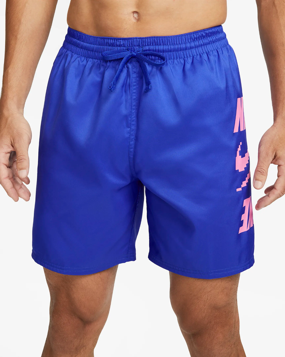Nike Men's XL Swim Shorts 7” Volley Trunks Racer Blue NESSD514-418