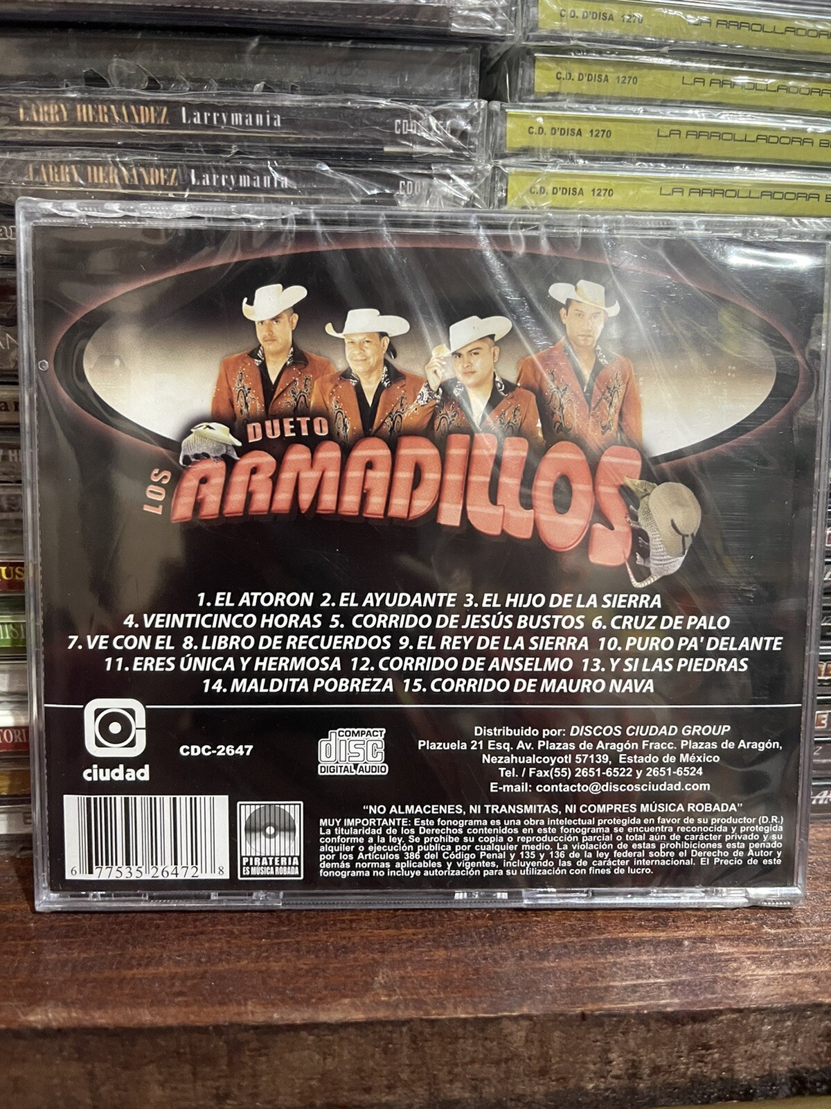 Dueto Los Armadillos - El Rey De La Sierra -new Sealed! Cd Super Rare ...
