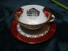 Vintage HB Wien Hassenpflug Porcelain Demitasse Cup & Saucer, "Hein Staatsoper"