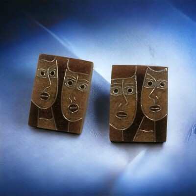 modern lucite cat dogs cloisinee post earrings