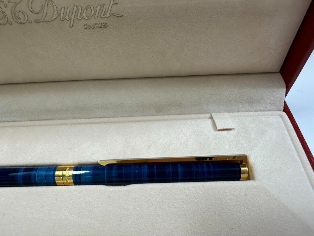 S.T. Dupont PARIS デュポン　ボールペン　LAQUE CHINE S.T. Dupont Ballpoint Pen Paris Laque de Chine Blue gradation w