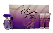 GUESS GIRL BELLE 4PC GIFT SET WITH EAU DE TOILETTE NATURAL SPRAY 100ML NIB 