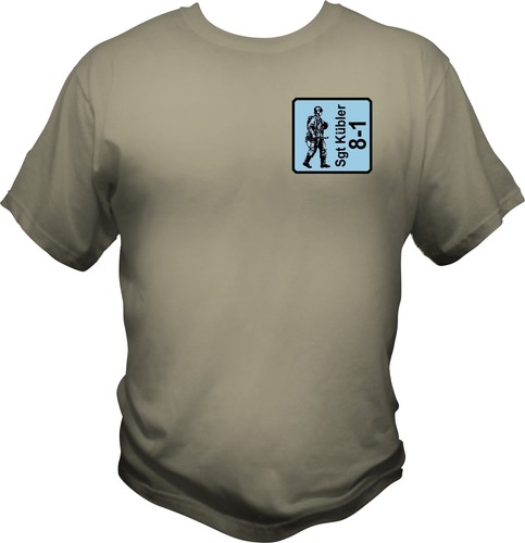 ASL Advanced Squad Leader personalisiert GERMAN Leader SMC Counter T-Shirt WWII - Bild 2 von 10