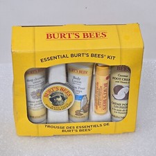 Burt's Bees Essential Kit With Cleansing Cream Body Lotion Hand Salve  Foot Cre