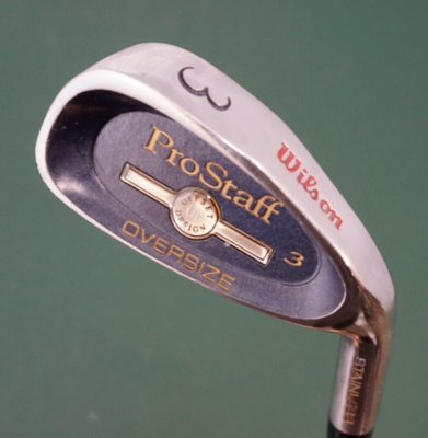 Wilson ProStaff Oversize Stainless 9 Iron Regular Steel Shaft Wilson Grip Wilson ProStaff Oversize Stainless 9 Iron Regular Steel Shaft Wilson Grip