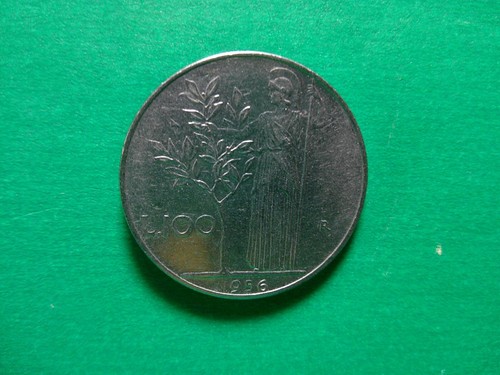 1956 Italy 100 Lire Coin - Picture 2 of 2