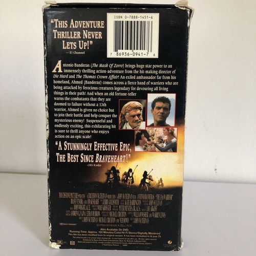 The 13th Warrior VHS 2000 Antonio Banderas - Foto 2 di 4