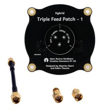 5.8G Triple Feed Patch SMA Male Circular Polarized Receiver Antenna RHCP LHCP