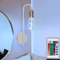 Wandlampe Leselampe Wandleuchte Dimmbar Fernbedienung Rgb Led Bettlampe Weiß